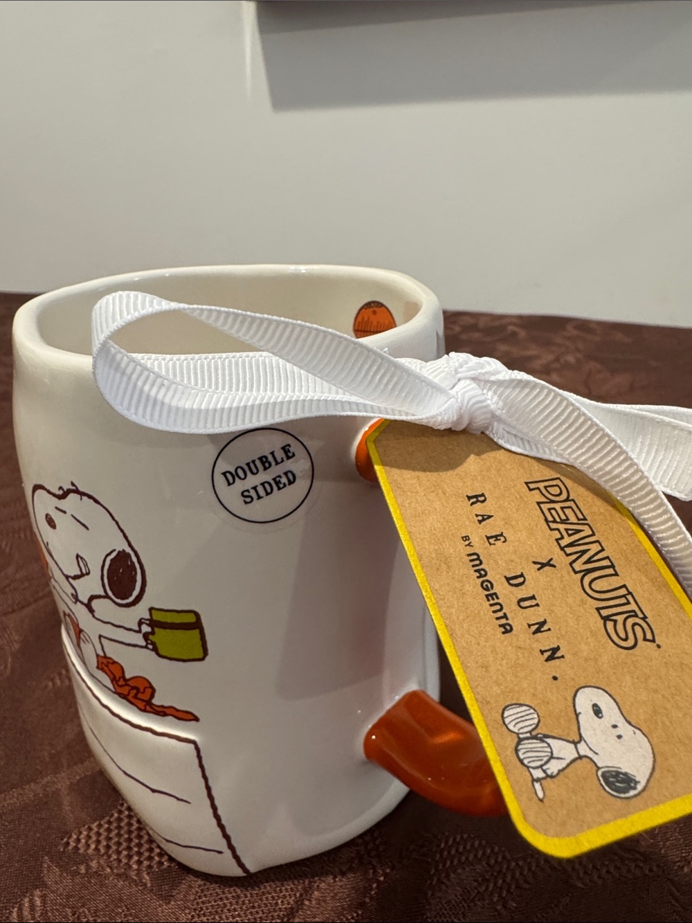 🏈🍂Peanuts X Rae Dunn ‘Only Here For The Tailgate’ Mug - Picture 3 of 9